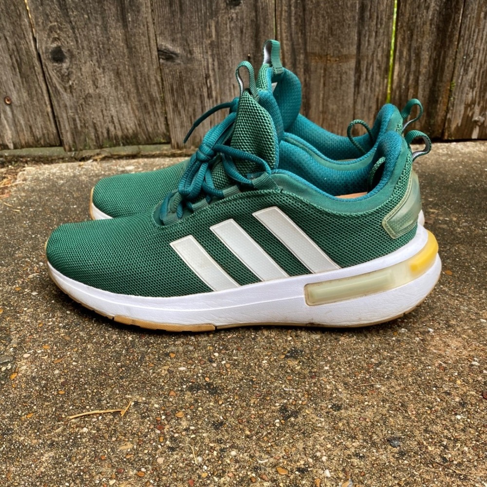 Adidas Racer TR23 Mens Green Mesh Sneakers ID2719 Size 11